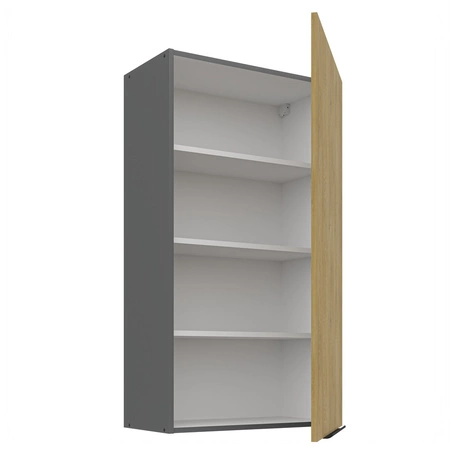 Sada kuchyňského nábytku Corsico 300 cm elegantní kuchyňské skříňky s kovovými hranami úchytek skříňka s nákladním košem