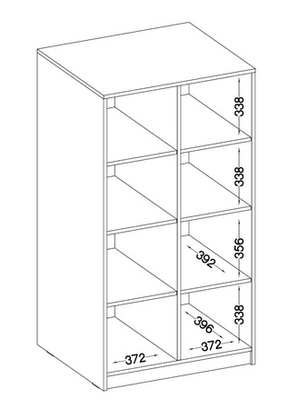 Biurko Kammy świerk appenzeller z szufladami