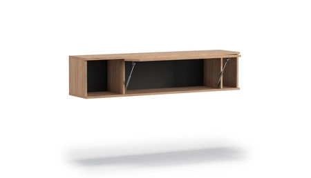 Tutti nástěnná skříňka 135 cm bílá minimalistický design stylový jednoduchý tvar nábytku s bezúchytkovým čelem