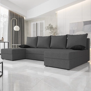 Rohová sedací souprava s funkcí spaní Bowers U grafitová rohová sedací souprava s lůžkovinami záruka pohodlí a funkčnosti