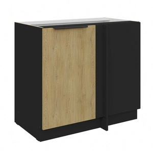 Rohová kuchyňská linka Crotone 105 ND 1F BB pravý kovový okraj úchytky odolnost proti vlhkosti a poškození