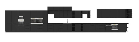 Kuchyňská skříňka pod dřez se zásuvkou černá 60 ZL 1S BB úchyty hrany odolné proti vlhkosti a poškození skříňky