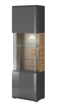 Obývací sestava Toledo antracit / dub vnuk ideální do obývacího pokoje nebo obývací stěny s komodou a konferenčním stolkem