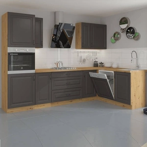 Sada rohového kuchyňského nábytku Style 285x170 cm ideální pro interiéry ve skandinávském klasickém i moderním stylu