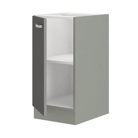 Stojací kuchyňská skříňka s policí Šedá 40 D 1F BB Skříňka odolná proti páře vysoké teplotě a rozlité tekutině