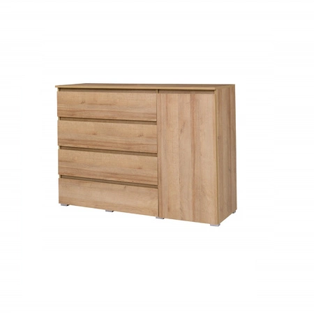 Komoda Simple 138 cm dub riviera funkční nábytek do obývacího pokoje pro mladé nebo do kanceláře