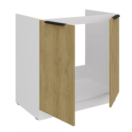 Cremona 80 ZL 2F BB skříňka kuchyňského dřezu odolná proti vlhkosti a poškození kovové hrany úchytek