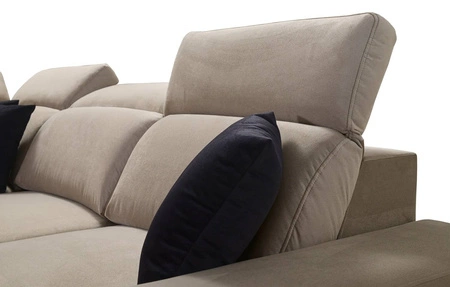 Pohovka na spaní Kelly Sleek II levandulově růžová levá elegantní rohová pohovka do obývacího pokoje z tkané látky