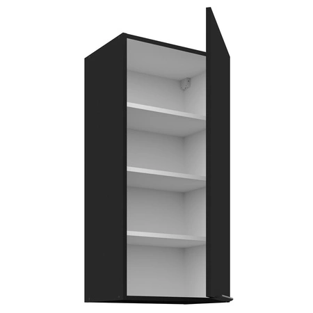 Kuchyňská nástěnná skříňka Black 45 G-90 1F kovová hrana rukojeti odolná proti vlhkosti a poškození skříňky