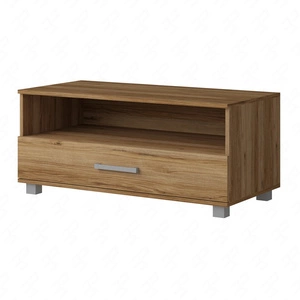 RTV skříňka Maximus 100 cm dub catania se zásuvkou moderní design hrany zakončené speciální ABS dýhou zásuvka na válečkových pojezdech