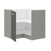 Rohová kuchyňská skříňka Šedá 89x89 DN 1F BB skříňka odolná páře vysoké teplotě a rozlité tekutině
