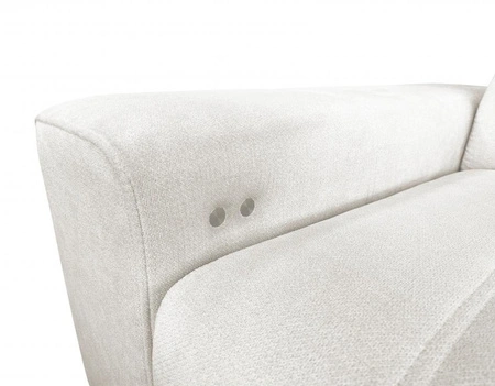 Rohová rozkládací pohovka s funkcí spaní Penejos XI Lux olivová pravostranná stylová rohová rozkládací pohovka s pohodlnou výsuvnou opěrkou nohou