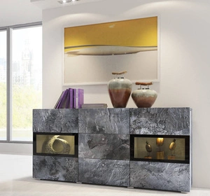 Komoda Baros 132 cm schiefer moderní tvary v jedinečném stylu
