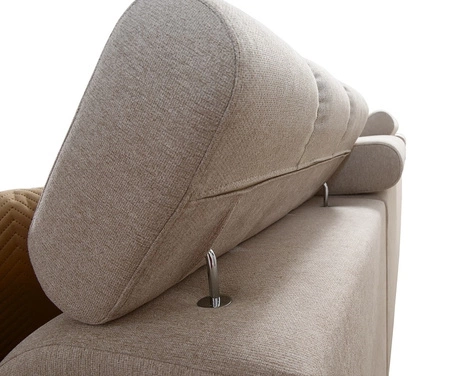 Rohová sedačka s funkcí spaní Bolmso IX hořčice levá pohodlná rohová sedačka do obývacího pokoje se zásuvkovými kontejnery na lůžkoviny stylový design