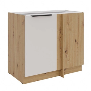 Přídavná rohová kuchyňská skříňka Soela 105 ND 1F BB pravá kovová hrana úchytky odolnost proti vlhkosti a poškození