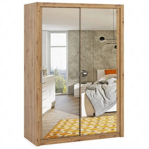 Zrcadlová posuvná skříň Rico 150 cm dub řemeslný funkční nábytek v klasickém stylu ideální skříň do ložnice nebo šatny