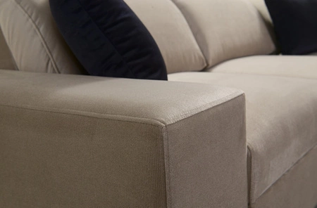 Kelly Sleek II rohová pohovka s funkcí spaní levandulově růžová pravá strana elegantní rohová pohovka do obývacího pokoje z tkané látky