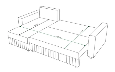 Rohová sedací souprava s funkcí spaní Pasco honey levá klasická rohová sedací souprava, která se hodí do každého interiéru dekorativní prošívání