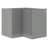 Rohová kuchyňská skříňka Šedá 89x89 DN 1F BB skříňka odolná páře vysoké teplotě a rozlité tekutině