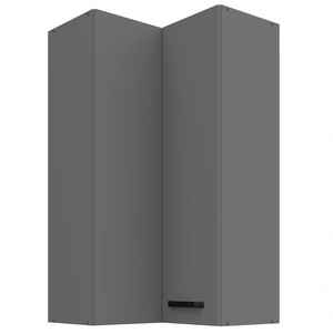 Rohová kuchyňská nástěnná skříňka Verdi 60x60 GN-108 2F skříňka odolná proti vlhkosti a poškození kovová úchytka