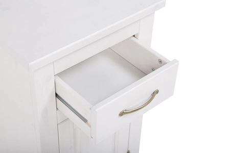 Koupelnová skříňka Romantic 45 cm bílá netradiční designová skříňka ze dřeva jemné frézování na přední konstrukci