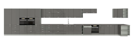 Přední část myčky Grey ZM 713x446 odolný vůči páře vysoké teplotě a rozlité kapalině