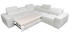 Rohová sedací souprava s funkcí spaní Viano III krémová pravostranná stylová rohová sedací souprava s kontejnery na lůžkoviny ideální do moderních interiérů