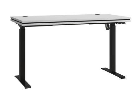Výškově nastavitelný psací stůl Makana světle šedý univerzální a funkční kus nábytku s deskou 56 mm do pracovny nebo pokoje pro mládež