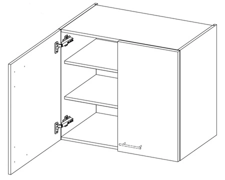 Rohová sestava kuchyňského nábytku Lumia 230x370 cm lesklá čela styl skříněk se hodí do interiéru každé kuchyně
