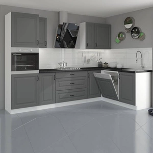 Rohová sestava kuchyňského nábytku Tilos 285x170 cm ideální pro interiéry ve skandinávském klasickém i moderním stylu