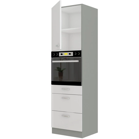 Kuchyňský stojan na vestavnou troubu Bianka 60 DPS-210 3S 1F skříň se zásuvkami odolnými proti páře a vysoké teplotě