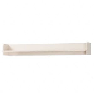 Ferdi police 134 cm béžová písková stylová a praktická nástěnná police ideální do minimalistických interiérů ve skandinávském stylu