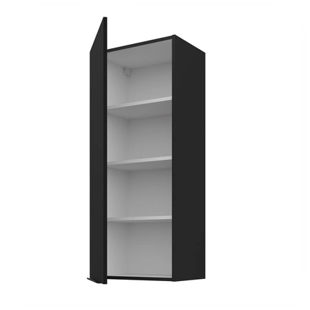 Kuchyňská nástěnná skříňka Black 45 G-108 1F kovová hrana rukojeti odolná proti vlhkosti a poškození skříňky