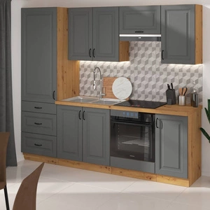 Sada kuchyňského nábytku Kea 240 cm Skříňky vypadají skvěle ve skandinávských klasických i moderních interiérech