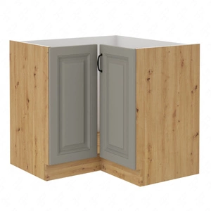 Rohová kuchyňská skříňka Delos 90x90 DN 2F BB skříň odolná proti páře vysoké teplotě a rozlité kapalině