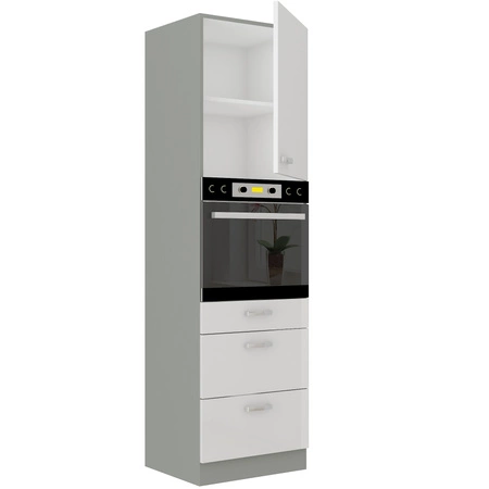 Kuchyňský stojan na vestavnou troubu Bianka 60 DPS-210 3S 1F skříň se zásuvkami odolnými proti páře a vysoké teplotě