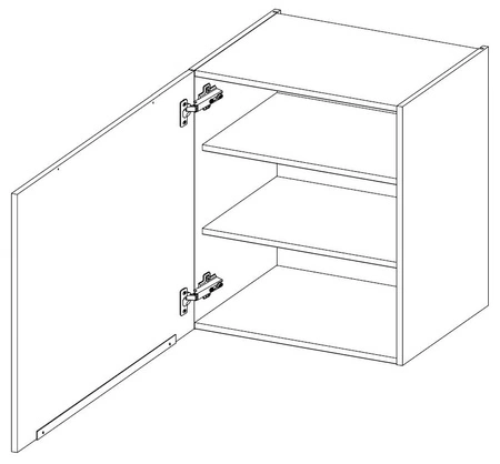 Černá / Brianza 260 cm sada kuchyňského nábytku kovové hrany úchytek skříňky vypadají skvěle v moderních interiérech