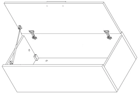 Nástěnná skříňka Maximus světlý dub sonoma moderní nábytek vysoká kvalita skvělá volba pro obývací pokoj a zasedací místnost