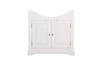 Umyvadlová skříňka Romantic 85 cm bílá elegantní skříňka ze dřeva kovové úchyty ideální pro koupelny v klasickém stylu