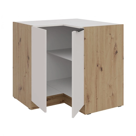 Rohová kuchyňská skříňka Soela 90x90 DN 2F BB kovová hrana úchytka skříňka odolná proti vlhkosti a poškození