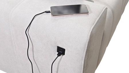 Rohová sedačka s funkcí spaní Penejos III krémová levá mimořádně pohodlná a praktická rohová sedačka do obývacího pokoje dvě nádoby na lůžkoviny