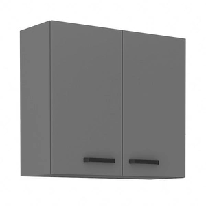 Kuchyňská nástěnná skříňka Verdi 80 G-72 2F kovová úchytka skříňka odolná proti vlhkosti a poškození