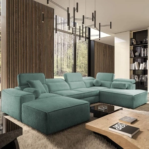 Rohová sedací souprava s funkcí spaní Viano VI patina levý design rohová sedací souprava pro moderní uspořádání dvě nádoby na lůžkoviny