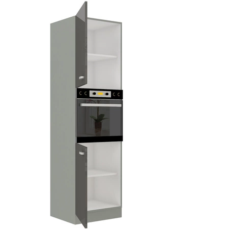 Kuchyňský stojan na vestavnou troubu Grey 60 DP-210 2F skříň odolná vůči páře vysokým teplotám a rozlitým tekutinám