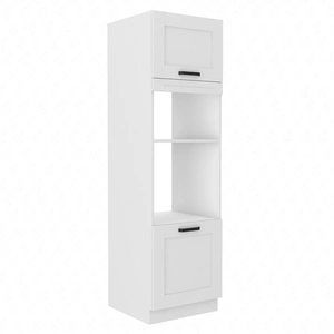 Kuchyňská skříňka Livio 60 DPM-210 2F pro vestavnou mikrovlnnou troubu a troubu, odolná proti páře, vysokým teplotám a rozlitým tekutinám