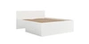 Postel Maxione 160x200 cm bílá úložný prostor na prádlo v podobě výsuvné zásuvky ideální postel do ložnice vysoké pohodlné čelo
