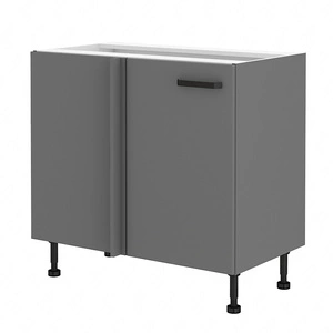 Rohová kuchyňská linka Verdi 105 ND 1F BB levé kovová úchytka skříňka odolná proti vlhkosti a poškození