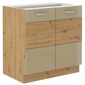 Stojící kuchyňská skříňka s policí Arton 80 D 2F BB skříňka odolná proti páře, rozlití a teplu