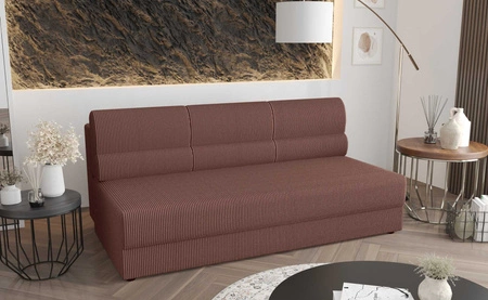 Fogu rozkládací pohovka indická růžová jednoduchá forma pohovky v moderním designu manšestrové čalounění látkové nádoby na lůžkoviny