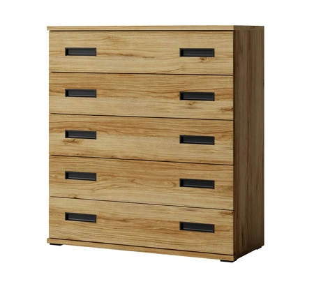 Komoda Penelopa 100 cm dub Catania moderní designový nábytek hrany komody jsou povrchově upraveny speciální dýhou ABS